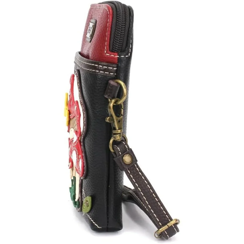 Crossbody Cell Phone Purse Women's Multi-Color Wristlet with Adjustable Strap